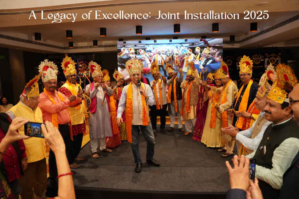 A Legacy of Excellence: Joint Installation 2025. Lions members celebrating together at the installation event.